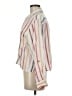 American Eagle Outfitters Stripes Ivory Long Sleeve Button-Down Shirt Size M - photo 5