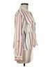 American Eagle Outfitters Stripes Ivory Long Sleeve Button-Down Shirt Size M - photo 4