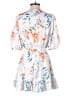 Unbranded 100% Polyester Floral White Casual Dress Size M - photo 2
