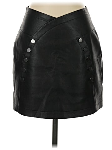 BCBGMAXAZRIA Faux Leather Skirt (view 1)