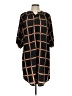 Hazel 100% Polyester Plaid Black Casual Dress Size L - photo 1
