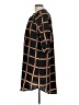 Hazel 100% Polyester Plaid Black Casual Dress Size L - photo 5