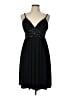 AGB 100% Polyester Stars Black Cocktail Dress Size 12 - photo 1