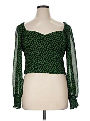 Abercrombie & Fitch Long Sleeve Blouse (view 1)