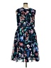 Talbots Print Blue Cocktail Dress Size 20 - photo 2