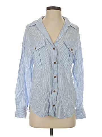 Zara Long Sleeve Button-Down Shirt (view 1)