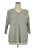 AUW Green Long Sleeve Henley Size 1X - photo 1