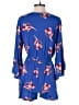 Express Outlet 100% Rayon Print Blue Romper Size M - photo 2