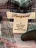 Passport 100% Polyester Plaid Gray Long Sleeve Blouse Size L - photo 7