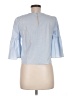 Zara Basic Blue 3/4 Sleeve Blouse Size M - photo 2