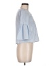 Zara Basic Blue 3/4 Sleeve Blouse Size M - photo 4