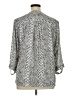 Investments 100% Polyester Silver 3/4 Sleeve Blouse Size XL - photo 2