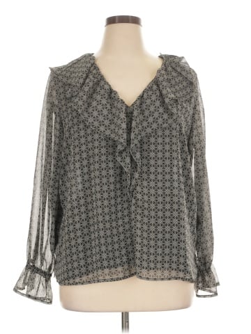 Ann Taylor LOFT Long Sleeve Polo (view 1)