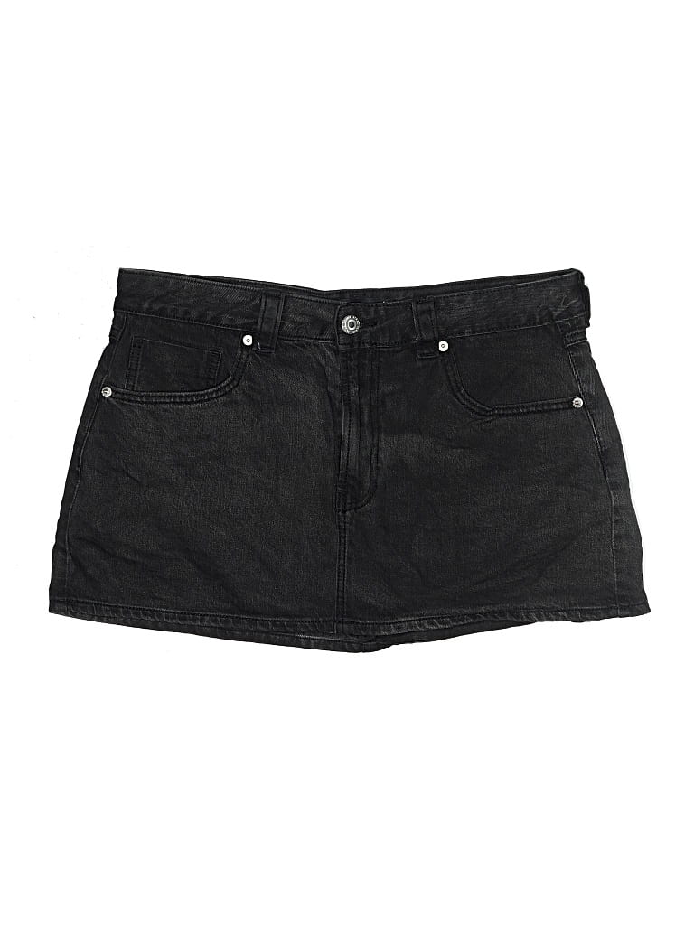 Pre-owned Stradivarius Skort In Black