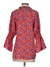 Jade 100% Polyester Polka Dots Orange 3/4 Sleeve Blouse Size S - photo 2