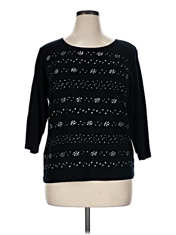 Karen Scott Sport 3/4 Sleeve T-Shirt (view 1)