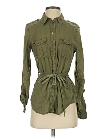 Maeve Long Sleeve Button-Down Shirt (view 1)