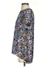 DR2 Floral Blue Short Sleeve Blouse Size S - photo 5