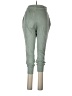 Elan Solid Green Casual Pants Size L - photo 2