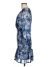 Aqua Print Blue Cocktail Dress Size M - photo 5