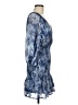 Aqua Print Blue Cocktail Dress Size M - photo 4