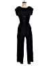 Monteau 100% Polyester Solid Black Jumpsuit Size S - photo 1