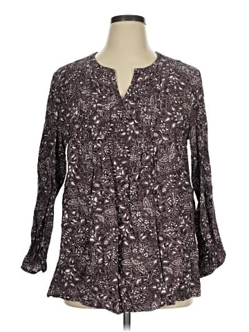 Purejill Long Sleeve Blouse (view 1)
