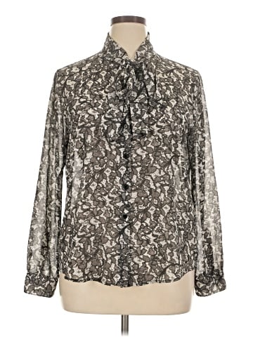 MICHAEL Michael Kors Long Sleeve Blouse (view 1)
