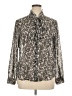 MICHAEL Michael Kors 100% Polyester Gray Long Sleeve Blouse Size XL - photo 1