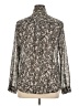MICHAEL Michael Kors 100% Polyester Gray Long Sleeve Blouse Size XL - photo 2