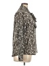 MICHAEL Michael Kors 100% Polyester Gray Long Sleeve Blouse Size XL - photo 4