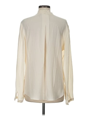 Elie Tahari Long Sleeve Silk Top (view 2)