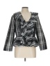 Boston Proper 100% Polyester Silver 3/4 Sleeve Blouse Size 12 - photo 1