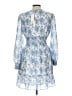 Max Studio 100% Polyester Paisley Blue Casual Dress Size L - photo 2