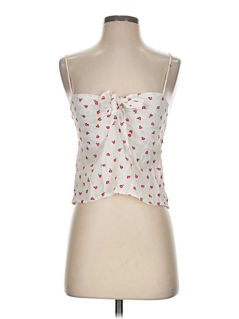 Pre-owned John Galt Tube Top Ivory Strapless Neckline Tops