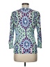 Talbots Graphic Pink Blue Cardigan Size Med Petite - photo 2