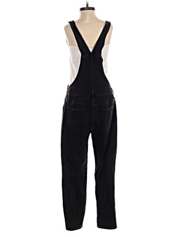 Madewell Skinny Overalls in Lunar Wash (view 2)