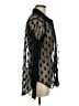 Hot Topic 100% Nylon Polka Dots Black Long Sleeve Blouse Size Med (00) - photo 4