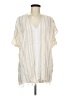 Billabong Stripes Ivory Kimono Size M - photo 1