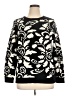 Charter Club Paisley Black Pullover Sweater Size XL - photo 1