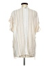 Billabong Stripes Ivory Kimono Size M - photo 2