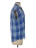 Rails 100% Rayon Plaid Blue Short Sleeve Blouse Size S - photo 4