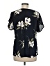 West Kei 100% Polyester Black Short Sleeve Blouse Size M - photo 2