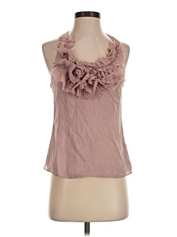 Bebe Sleeveless Silk Top (view 1)