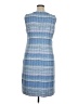 Talbots Tweed Blue Casual Dress Size 16 - photo 2