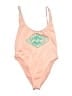 Billabong Graphic Pink One Piece Swimsuit Size L - photo 1