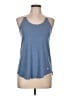 Nike 100% Polyester Blue Active Tank Size L - photo 1