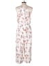 Assorted Brands 100% Rayon Floral White Jumpsuit Size XL - photo 2