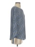 Talbots 100% Polyester Checkered-gingham Blue Long Sleeve Blouse Size S - photo 4