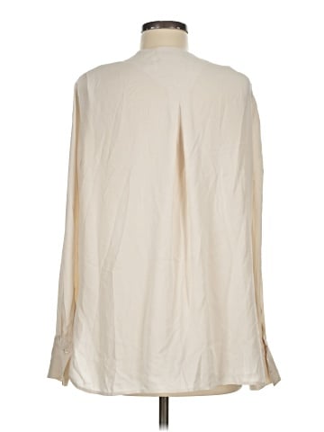 Vince. Long Sleeve Silk Top (view 2)